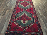 Persian Rug Hand Knotted Oriental Rug Fine Semi-Antique Persian Hamadan Oriental Runner 3'10X9'8