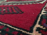 Persian Rug Hand Knotted Oriental Rug Fine Semi-Antique Persian Hamadan Oriental Runner 3'10X9'8