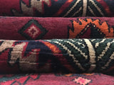 Persian Rug Hand Knotted Oriental Rug Fine Semi-Antique Persian Hamadan Oriental Runner 3'10X9'8