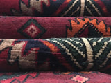 Persian Rug Hand Knotted Oriental Rug Fine Semi-Antique Persian Hamadan Oriental Runner 3'10X9'8