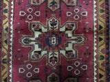 Persian Rug Hand Knotted Oriental Rug Fine Semi-Antique Persian Heriz Oriental Runner 3'6X10'2