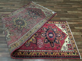 Persian Rug Hand Knotted Oriental Rug Fine Semi-Antique Persian Heriz Oriental Runner 3'6X10'2