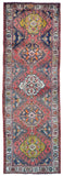 Persian Rug Hand Knotted Oriental Rug Fine Semi-Antique Persian Heriz Oriental Runner 3'8X11'3