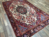 Persian Rug Hand Knotted Oriental Rug Kilim Hamadan Semi-Antique Persian Area Rug 4'11x8'6