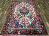 Persian Rug Hand Knotted Oriental Rug Kilim Hamadan Semi-Antique Persian Area Rug 4'11x8'6