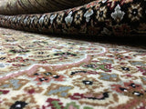 Persian Rug Hand Knotted Oriental Rug Large Fine Silk Mahi Tabriz Oriental Area Rug 8'1x10'1