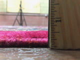 Persian Rug Hand Knotted Oriental Rug Large Semi-Antique Hot Pink Persian Kashan Rug 9'10x 12'8