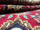 Persian Rug Hand Knotted Oriental Rug Large Semi-Antique Persian Kashan Rug 9'6 x 13'2