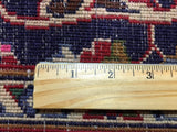 Persian Rug Hand Knotted Oriental Rug Large Very Fine Persian Kashan Rug 9'4 x 12'2 (Semi-Antique)