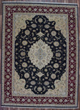 Persian Rug Hand Knotted Oriental Rug Large Very Fine Persian Silk Tabriz Area Rug 9'11 x 14'