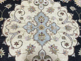 Persian Rug Hand Knotted Oriental Rug Large Very Fine Persian Silk Tabriz Area Rug 9'11 x 14'