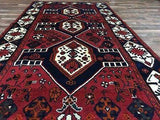 Persian Rug Hand Knotted Oriental Rug Persian Hamadan Oriental Runner Rug 4'6 x 8'1