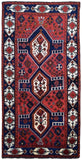 Persian Rug Hand Knotted Oriental Rug Persian Hamadan Oriental Runner Rug 4'6 x 8'1
