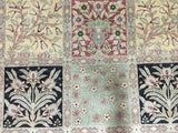 Persian Rug Hand Knotted Oriental Rug Rare Fine Persian Silk Garden Tabriz Large Area Rug 9'1x12'2