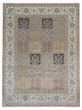 Persian Rug Hand Knotted Oriental Rug Rare Fine Persian Silk Garden Tabriz Large Area Rug 9'1x12'2