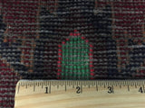 Persian Rug Hand Knotted Oriental Rug Rare Semi-Antique Persian Hamadan Runner 3'11x7'6