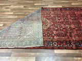 Persian Rug Hand Knotted Oriental Rug Rare Semi-Antique Persian Silk Hamadan Rug 5'1 x 10'8