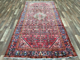 Persian Rug Hand Knotted Oriental Rug Rare Semi-Antique Persian Silk Hamadan Rug 5'1 x 10'8