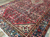 Persian Rug Hand Knotted Oriental Rug Rare Semi-Antique Persian Silk Hamadan Rug 5'1 x 10'8