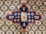 Persian Rug Hand Knotted Oriental Rug Semi-Antique 1964 Estate Persian Hamadan Rug 3'4 x 4'8 (Vault Collection)