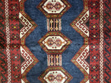 Persian Rug Hand Knotted Oriental Rug Semi Antique Estate Persian Hamadan Rug 3'2 x 5'10