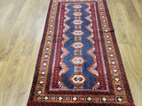 Persian Rug Hand Knotted Oriental Rug Semi Antique Estate Persian Hamadan Rug 3'2 x 5'10