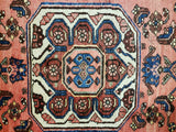 Persian Rug Hand Knotted Oriental Rug Semi Antique Estate Persian Hamadan Rug 3'3 x 6'1