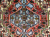 Persian Rug Hand Knotted Oriental Rug Semi Antique Fine Estate Persian Hamadan Rug 4'1 x 4'7
