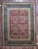 Persian Rug Hand Knotted Oriental Rug Semi-Antique Fine Oriental Sarouk Area Rug 8'1 x 10'3
