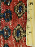 Persian Rug Hand Knotted Oriental Rug Semi-Antique Fine Persian Hamadan Rug 3' x 4'7