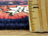 Persian Rug Hand Knotted Oriental Rug Semi-Antique Fine Persian Hamadan Rug 3' x 4'7