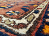 Persian Rug Hand Knotted Oriental Rug Semi-Antique Fine Persian Hamadan Runner 3'3 x 10'4