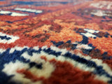 Persian Rug Hand Knotted Oriental Rug Semi-Antique Fine Persian Hamadan Runner 3'4X9'3