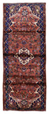 Persian Rug Hand Knotted Oriental Rug Semi-Antique Fine Persian Hamadan Runner 3'6X9'2