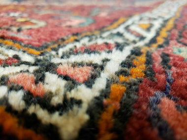 Semi-Antique Fine Persian Hamadan Runner 3'7X12'10