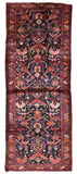 Persian Rug Hand Knotted Oriental Rug Semi-Antique Fine Persian Hamadan Runner 3'9X9'8