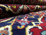 Persian Rug Hand Knotted Oriental Rug Semi-Antique Fine Persian Kashan Rug 8'4 x 11'10