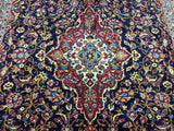 Persian Rug Hand Knotted Oriental Rug Semi-Antique Fine Persian Kashan Rug 8'4 x 11'10