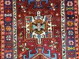 Persian Rug Hand Knotted Oriental Rug Semi-Antique Persian Baluch Rug 2' x 5'6