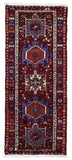 Persian Rug Hand Knotted Oriental Rug Semi-Antique Persian Baluch Rug 2' x 5'6