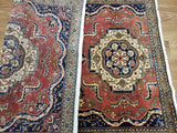 Persian Rug Hand Knotted Oriental Rug Semi Antique Persian Baluch Rug 3'3X4'11