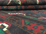 Persian Rug Hand Knotted Oriental Rug Semi-Antique Persian Baluch Rug 3'7X6'6