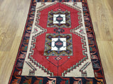 Persian Rug Hand Knotted Oriental Rug Semi Antique Persian Baluch Rug 3'X4'5
