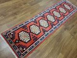 Persian Rug Hand Knotted Oriental Rug Semi Antique Persian Baluch Runner 1'11X6'10
