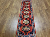 Persian Rug Hand Knotted Oriental Rug Semi Antique Persian Baluch Runner 1'11X6'10
