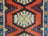 Persian Rug Hand Knotted Oriental Rug Semi Antique Persian Baluch Runner 1'11X6'10