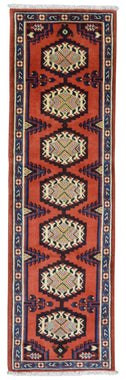 Persian Rug Hand Knotted Oriental Rug Semi Antique Persian Baluch Runner 1'11X6'10