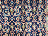 Persian Rug Hand Knotted Oriental Rug Semi Antique Persian Bijar Rug 3'4X6'2