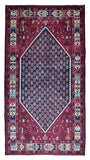 Persian Rug Hand Knotted Oriental Rug Semi-Antique Persian Bijar Runner Rug 5'3x9'9