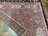 Persian Rug Hand Knotted Oriental Rug Semi-Antique Persian Bijar Runner Rug 5'3x9'9